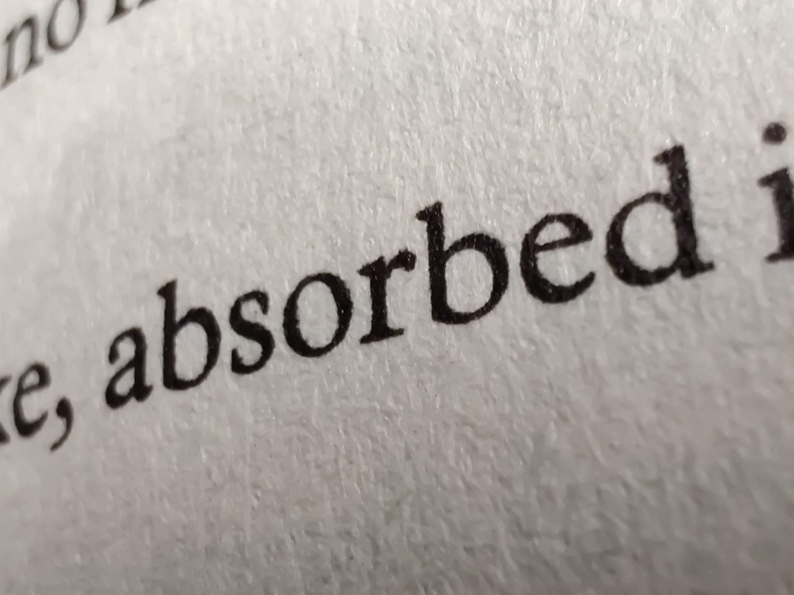 A close view of ink written on paper